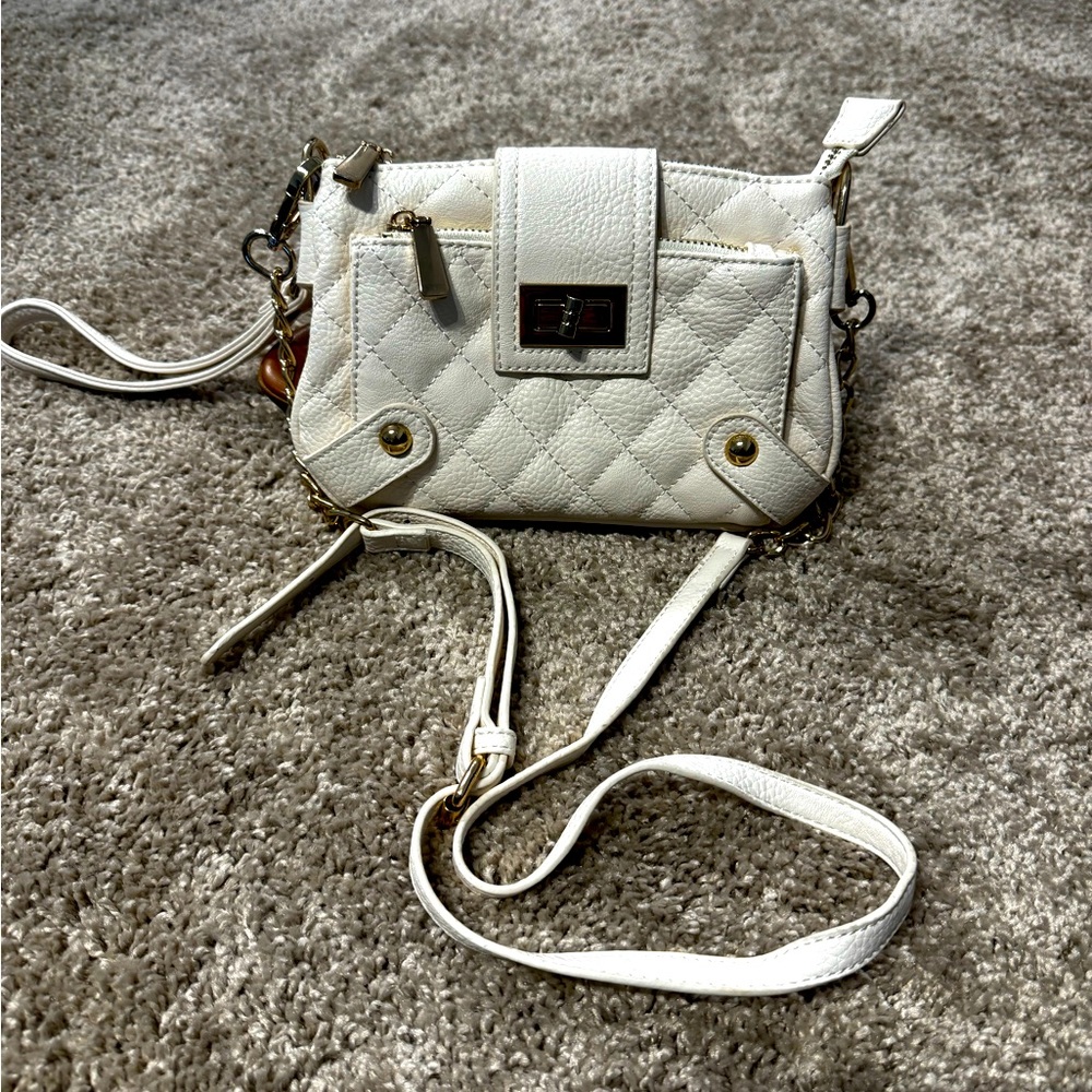 White handbag